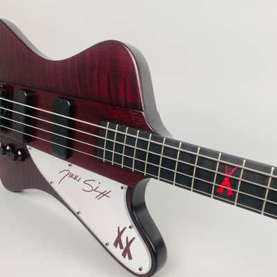 Gibson Nikki Sixx Thunderbird Bass-Shout at the Devil indeed- 2009 Trans Red image 1