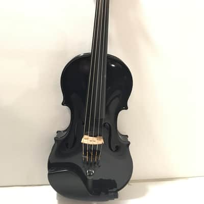 5-String Acoustic Electric Glasser Carbon Compsite Violin, Dark Blue image 2