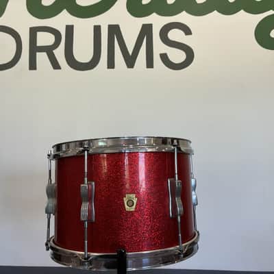Ludwig 1960s Club Date 12x8" Tom - Red Sparkle image 1