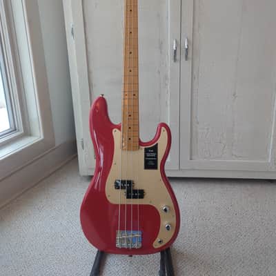 Brand New - Fender Vintera '50s Precision Bass with Maple Fretboard 2019 - Present - Dakota Red image 1