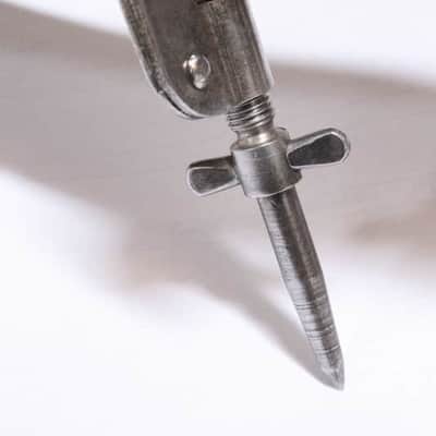 Leedy Bass Drum Spurs, Nickel Plated, Traps Era - 1913 / INSPECTED & TESTED image 4