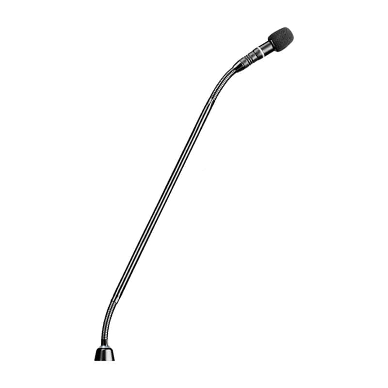 Shure MX415RLPDF/C 15" Shock-Mounted Gooseneck, Red LED Ring on top, Less Preamplifier, Dual Flexible, Cardioid image 1
