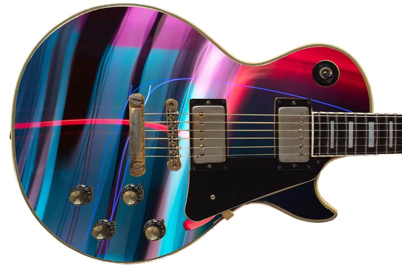 Sticka Steves Guitar Skin Axe Wrap Re-skin Vinyl Decal DIY Neon Strip Club 712 image 1