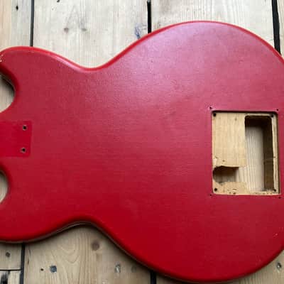 1960s Hofner Colorama 1 Red Vinyl Guitar Body image 9