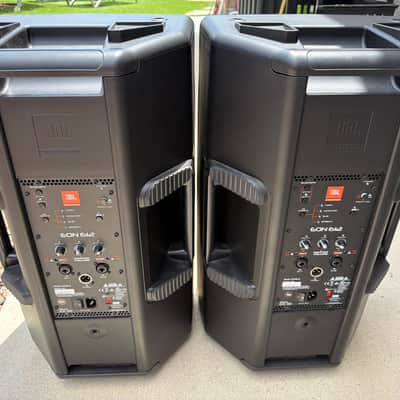 JBL 2 (two) JBL EON612 2-Way 1000-Watt 12" Active Loudspeakers 2010s - Black 2024 - Black image 4