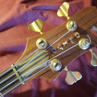 Olivo, Rare 80's, Alembic style, 1982-83 - Clear gloss finish over Padauk image 5