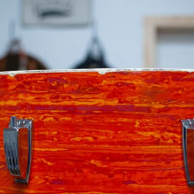 1960s Ludwig "Mod Orange" Drum Set image 8