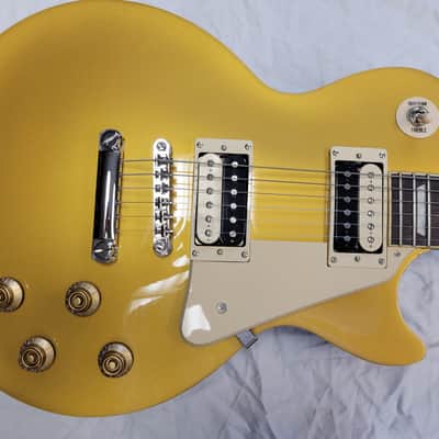 Epiphone Les Paul 'Traditional Pro' Model Electric Guitar w/ Metalic Gold Top. Includes Deluxe Archtop Case image 5