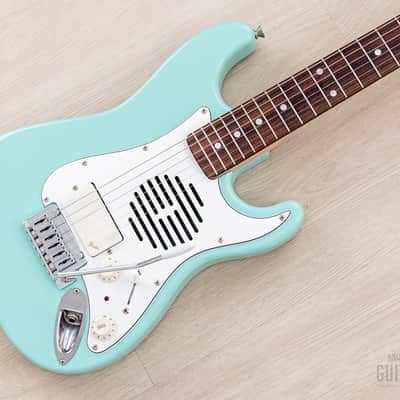 1996 Fender Stratocaster ST-Champ10 ST-CH-435 Mini Electric Guitar Sonic Blue w/ Built-In Speaker, Japan MIJ image 1