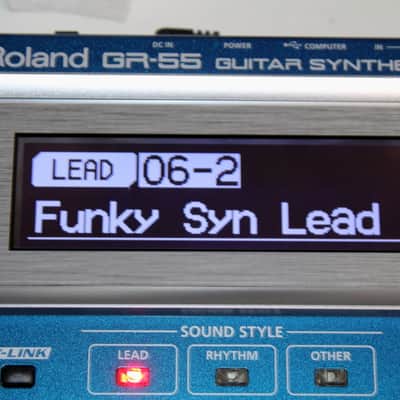 New Open Box Roland GR-55 Guitar Synthesizer Blue complete with GK-3 pickup image 4