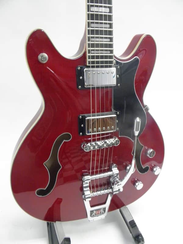 Hagstrom Tremar Viking Deluxe 2023 - Cherry Red image 1