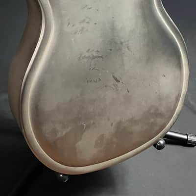 Republic Highway 61 Standard Cutaway Steel Body Resonator Guitar Antique Steel image 12