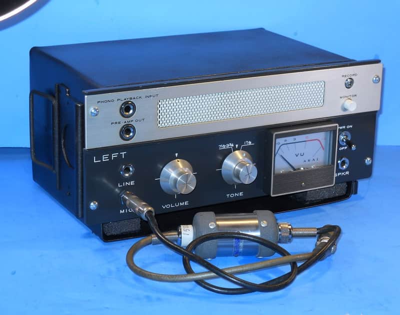 AKAI M-8 Tube Microphone Preamp from tape machine - ReCapped, Restored / in custom case image 1