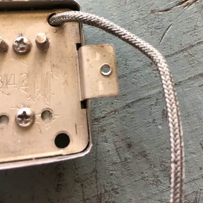 Vintage 1980's Gibson Patent Number 2.737.842 Humbucker Guitar Pickup Nickle image 7