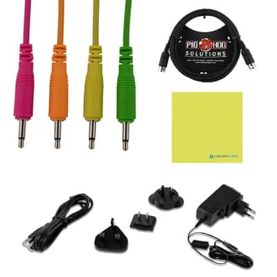 Arturia MiniFreak 37 Key Polyphonic Hybrid Keyboard Bundle w/ Pig Hog 4-Pack 12" Mono Patch Cables, Pig Hog 6' MIDI Cable, Power Supply, USB Cable & Liquid Audio Polishing Cloth image 11