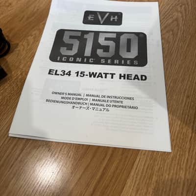 EVH 5150 Iconic Series EL34 2-Channel 15-Watt Guitar Amp Head 2025 - Present - Black image 8