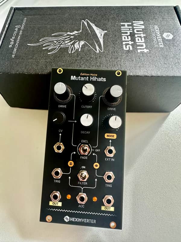 Erica Synths HEXINVERTER ELECTRONIQUE MUTANT HIHATS EURORACK DRUM MODULE image 1