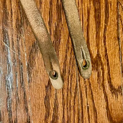 Vintage Fender Black Leather Guitar Strap Circa 1950's 1960's Strat-Tele Pre CBS image 8