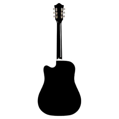 Guild D-140CE Dreadnought Cutaway A/E Guitar - Black - B-Stock image 8
