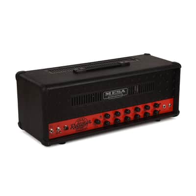 Mesa/Boogie 2-Channel 90s Dual Rectifier 100w Tube Amp Head Limited Black Snake Vinyl w/ Ferrari Rosso Red Chassis image 2