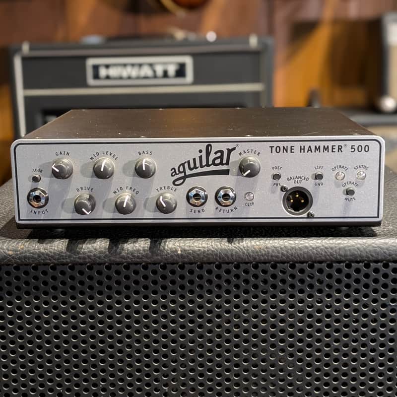 Aguilar Tone Hammer 500 Super Light 500-Watt Bass Amp Head - Aluminum image 1