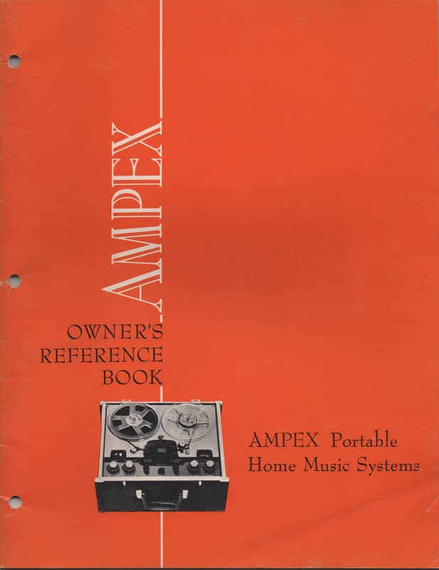 Ampex- Owner's Reference Book, 1966, Portable Home Music Systems image 1