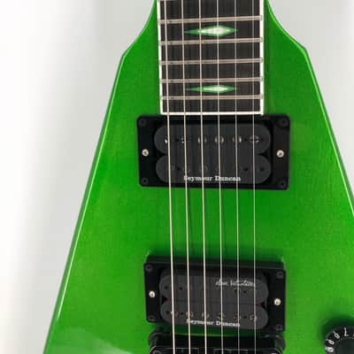 Gibson Flying-V EXP Dave Mustaine Rust in Peace - Alien Tech Green image 4