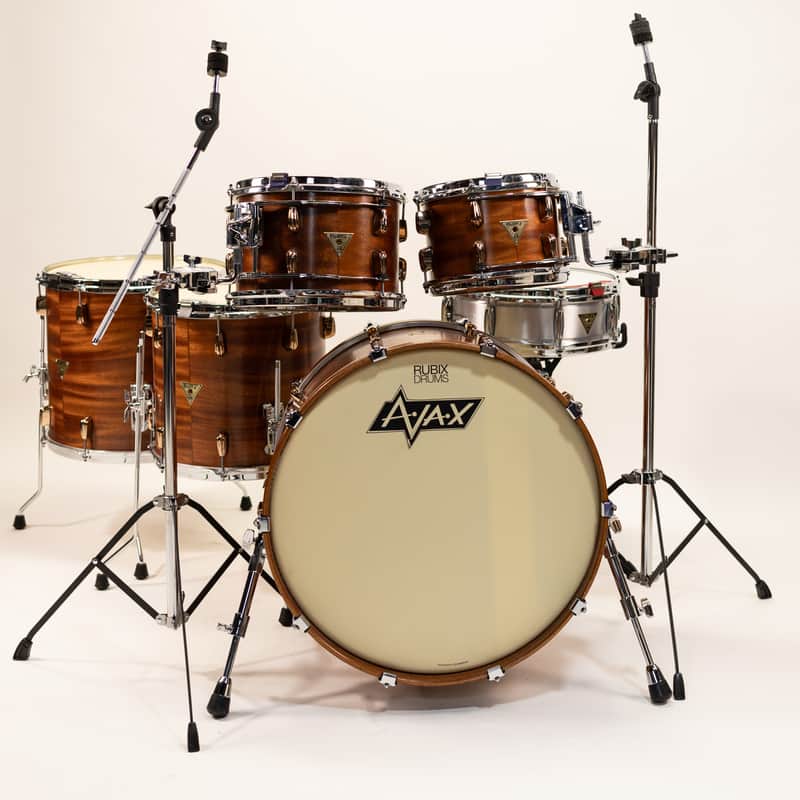AJAX Drums Custom Mahogany Drum Kit. 10x8 12x8 14x14 16x16 22x14 image 1
