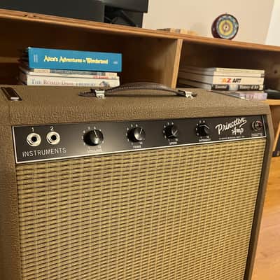 Fender Chris Stapleton Signature '62 Princeton 1x12" 12-Watt Guitar Combo 2019 - Present - Brown Vinyl with Wheat Grille Cloth image 4