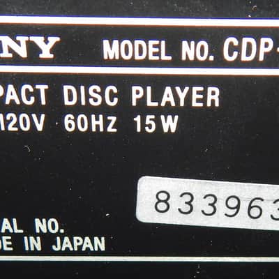 Sony CDP-C545 5 DISC Cd player with optical digital output image 5