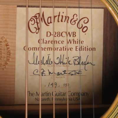 Martin 2003 D28 Clarence White Brazilian Limited Edition #149 of 150 image 8