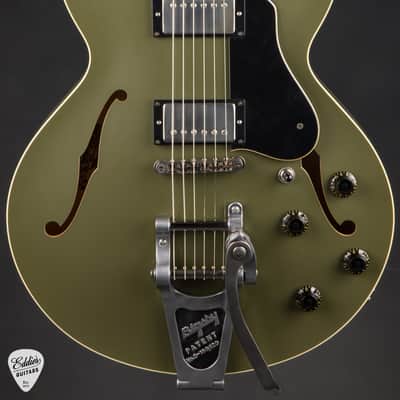 Collings I-35 LC Aged Bigsby/ThroBak - Olive Drab image 2