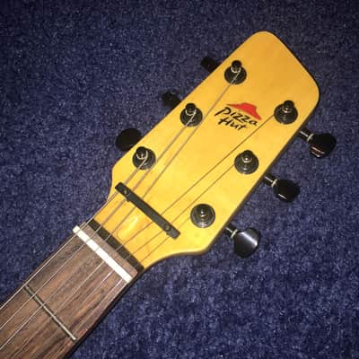 PIZZA HUT Promo Guitar - Dual Humbucker - Black &  Silver - Pizza Graphic image 4