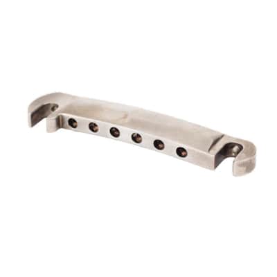 Stud Finder Wraparound Compensated Bridge for 1953-'60 Gibson Aged Nickel by Music City Bridge