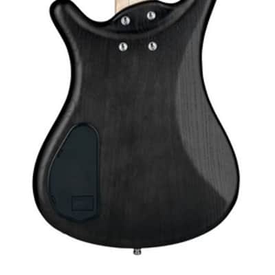 Warwick RockBass Corvette $$, 4-String, Fretless - Nirvana Black Transparent Satin image 9