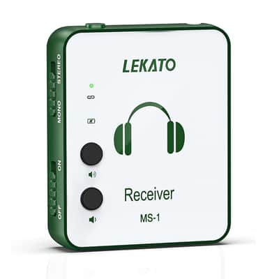 LEKATO Wireless Earphone Monitor 2.4G Guitar Transmitter Receiver System Set image 7