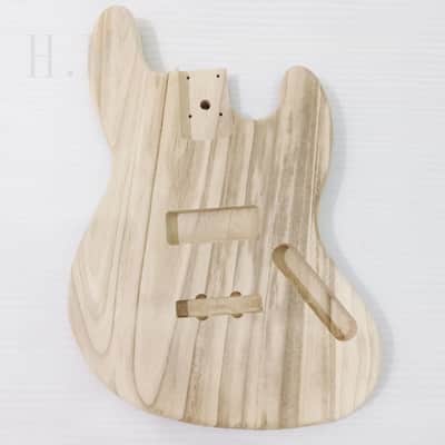 Unfinished DIY Project Paulownia Wood Jazz Bass Style Body image 13