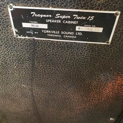 Traynor Bass cab 1970s yt-15 model image 5