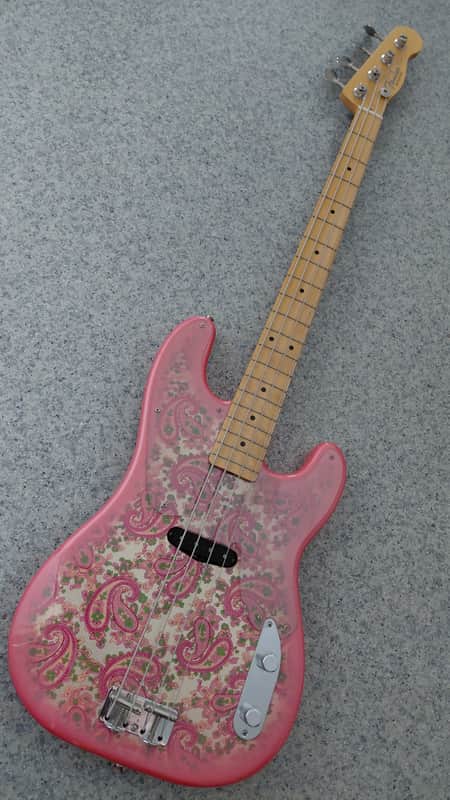 Fender Precision Bass JAPAN, PINK PAISLEY | Reverb