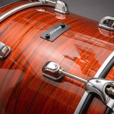 Dolby E Drum Shell Pack RED WOOD Kick Snare Tom for Roland Alesis Lemon image 3