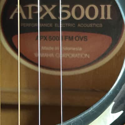 Yamaha APX500II Thinline Acoustic/Electric Guitar 2010s - Old Violin Sunburst image 17