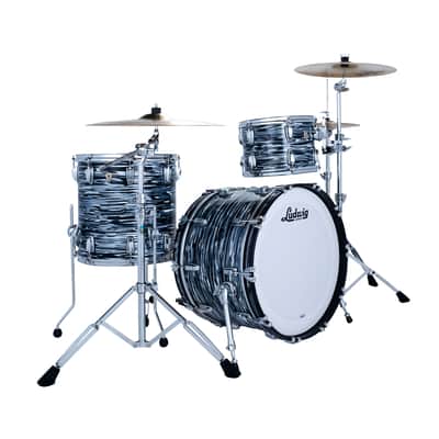 Ludwig Classic Maple Fab 3-Piece Drum Kit w/ 22" Kick - Black Oyster image 1
