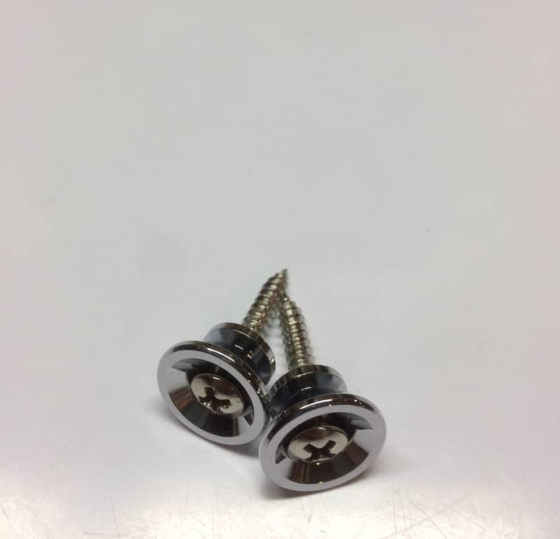 Strap Buttons End Pins w/Hardware Chrome image 1
