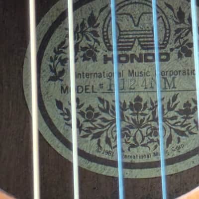 Hondo vintage acoustic guitar 80s image 7