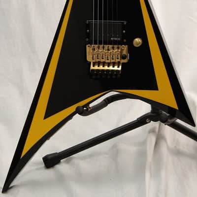 Edwards E-AL-128 EMG-ALX Mod Alexi Laiho Signature Black with Yellow Stripe image 4