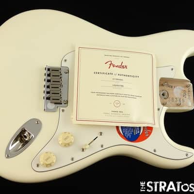 American Fender JEFF BECK Strat LOADED BODY Stratocaster Olympic White. image 2