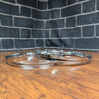 Yamaha 12" Triple‑Flanged Hoops – 1.6mm • Early 90s • Made in England • 6‑Lug • Classic Yamaha Fit • Light Wear image 2