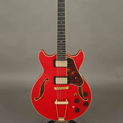 Ibanez Artcore Expressionist AMH90 Cherry Red Flat Semi Hollow Super 58 HH image 1