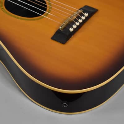 1980s Kramer Ferrington Sunburst Finish Left-Handed Acoustic Electric Guitar image 4