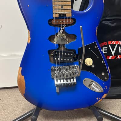 EVH Frankenstein "Frankie" Relic Electric Guitar- Blueburst image 2